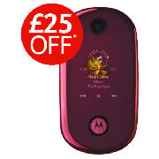 Mobile Motorola U9 Pink with 10 pounds top