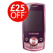 tesco Mobile Samsung J700 Pink with 10 pounds