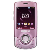 Tesco Mobile Samsung S3100 mobile phone Pink