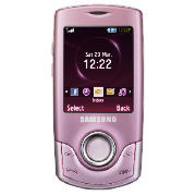 Tesco Mobile Samsung S3100 mobile phone Pink
