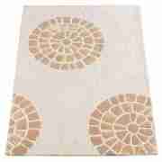mosaic rug 150x240cm cream