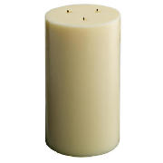 Tesco Multiwick Candle Ivory 15X26cm