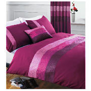 Tesco Nanza Duvet Set Double, Plum