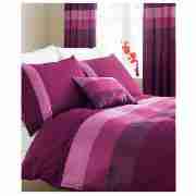 Tesco Nanza Duvet Set Single, Plum