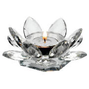 optic glass flower tealight holders pack