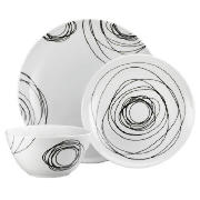 Tesco Orbital dinner set 12 pieces
