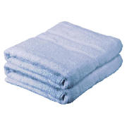 tesco Pair Of Bath Sheets, Cornflower Blue