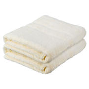 tesco Pair Of Bath Sheets Cream