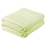tesco Pair Of Bath Sheets, Lime Green