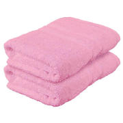 Pair Of Bath Towels, Blush Pink