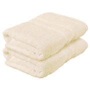 Tesco Pair Of Bath Towels, Buttercup Yellow