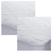 tesco Pair of Kingsize Mattress Protectors
