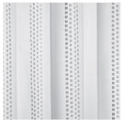 Peva Stripe Shower Curtain Silver