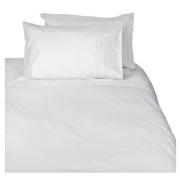tesco Pintuck Double Duvet Set, White