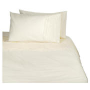 tesco Pintuck Kingsize Duvet Set, Cream