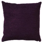 Tesco Plain Chenille Cushion, Plum