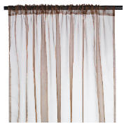 Tesco Plain Voile Channel Top, Chocolate 137X229