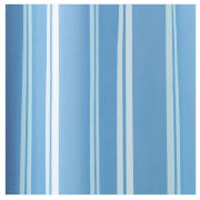 Tesco Polyester Blue Stripe Shower Curtain