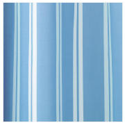 Tesco Polyester Blue Stripe Shower Curtain