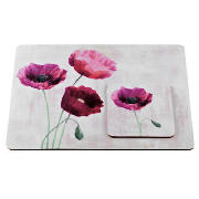 Poppies placemats & coasters