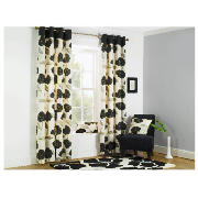 Tesco Poppy Print Unlined eyelet Curtains 66 x