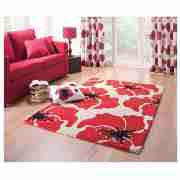Tesco poppy rug 120x170cm red