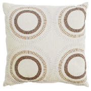 Tesco Printed Circle Cushion, Natural