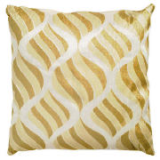 Tesco Printed Wave Cushion Natural