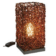 Tesco Rattan Table Lamp