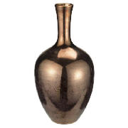 tesco Reactive Glaze Ceramic Vase Bronze