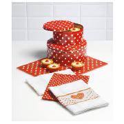 tesco Red Spot Cake Tins, Work Surface protector