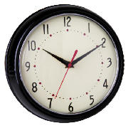 Tesco Retro Black Clock