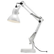 Retro Desk Lamp, White