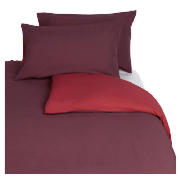 Tesco Reversible Double Duvet Set, Red