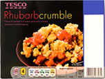 Tesco Rhubarb Crumble (600g)