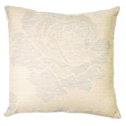 Tesco Rose Jaquard Cushion , Natural