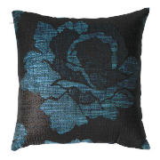 Tesco Rose Jaquard Cushion , Teal