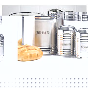 S/S Bread Bin And Cannister Set