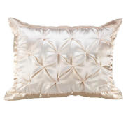 tesco Satin Cushion, Cream
