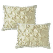 Tesco Satin Cushion Twinpack, Gold