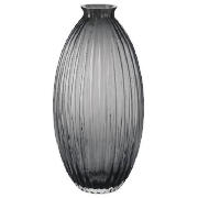 Scalloped Vase Large Smokey Grey