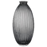 Tesco Scalloped Vase Large Smokey Grey
