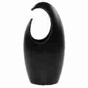 Tesco sculptured table lamp black
