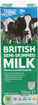 Tesco Semi Skimmed UHT Milk (1L)