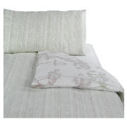 tesco Shadow Print Duvet Set Single, Natural