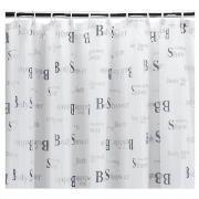 Tesco Shower Curtains - Words