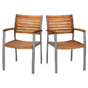 Sicily Carver Chair Fsc, Pack Of 2