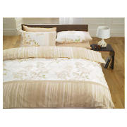 Tesco Silhouette Leaves Duvet Set King, Natural