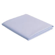 Tesco Single Flat Sheet, Powder Blue