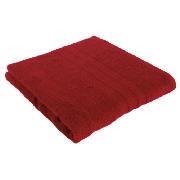 tesco Soft Bath Towel, Red